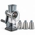 Stainless Steel Rotary Cheese Grater with Drum Blades