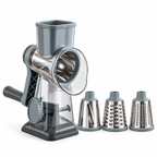 Stainless Steel Rotary Cheese Grater with Drum Blades