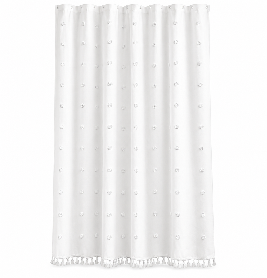 Textured Fabric Shower Curtain
