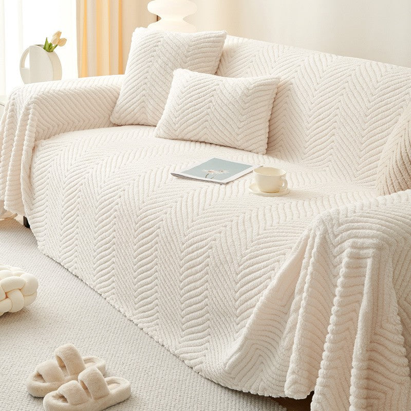 Washable Plush Sofa Cover for Couch and Chair