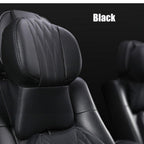 Memory Foam Car Neck Pillow with Leather Headrest Cover