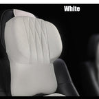 Memory Foam Car Neck Pillow with Leather Headrest Cover