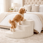 Foam Dog Stairs for Bed & Couch, Washable Non-Slip Cover