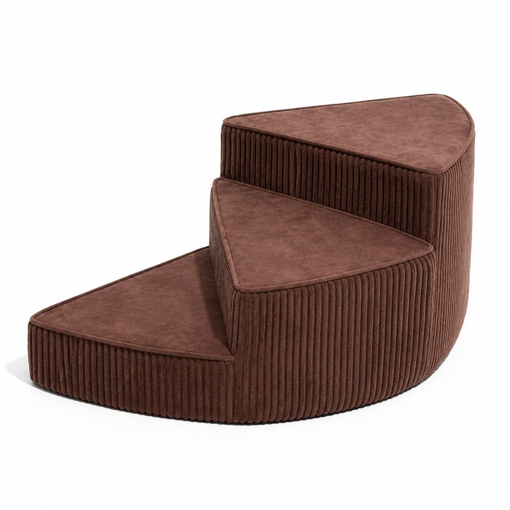 Foam Dog Stairs for Bed & Couch, Washable Non-Slip Cover