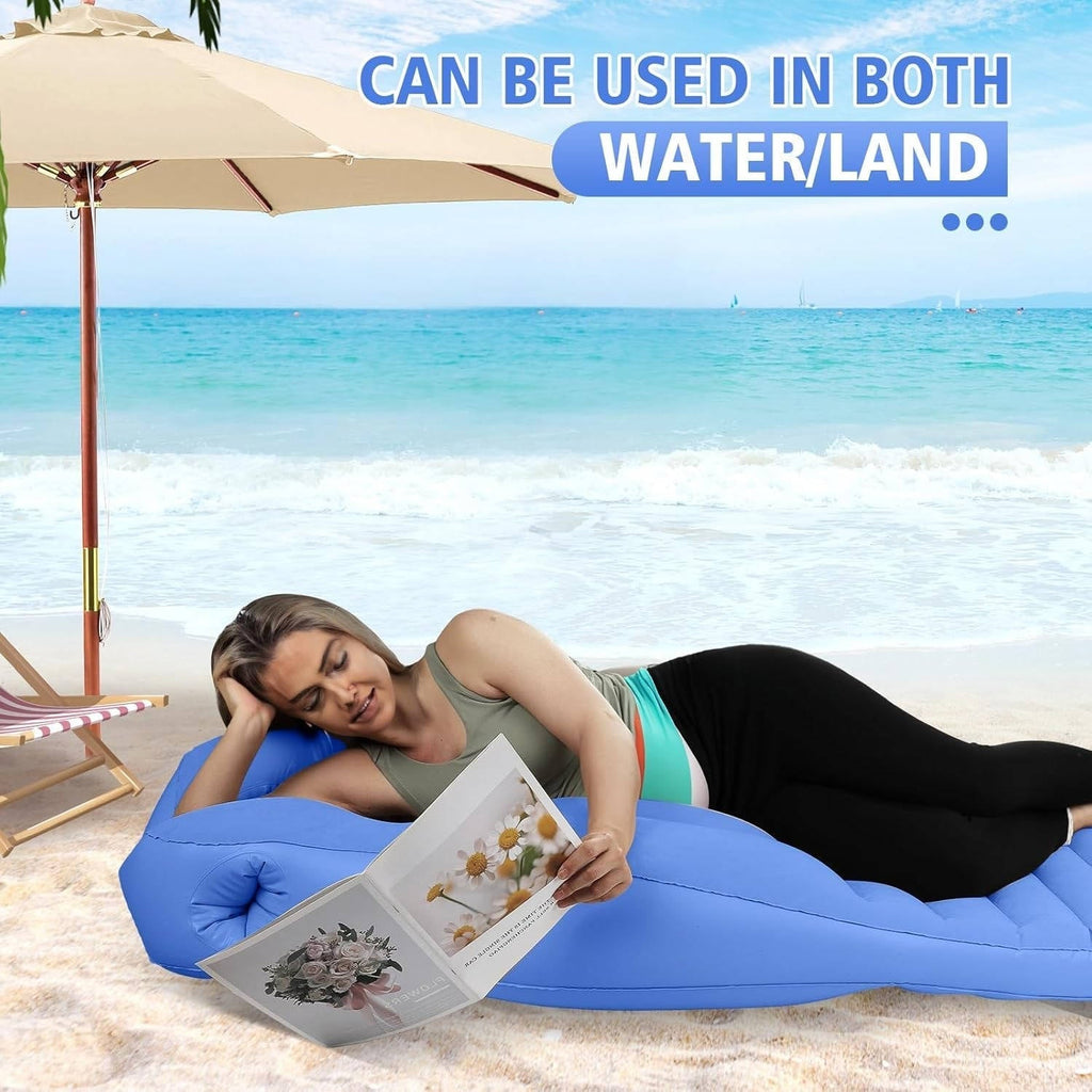 Inflatable Pregnancy Pillow with Belly Cutout, Dual Chamber