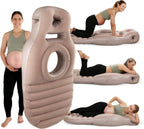 Inflatable Pregnancy Pillow with Belly Cutout, Dual Chamber