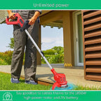 21V Cordless Brush Cutter & Weed Trimmer with 3 Blades