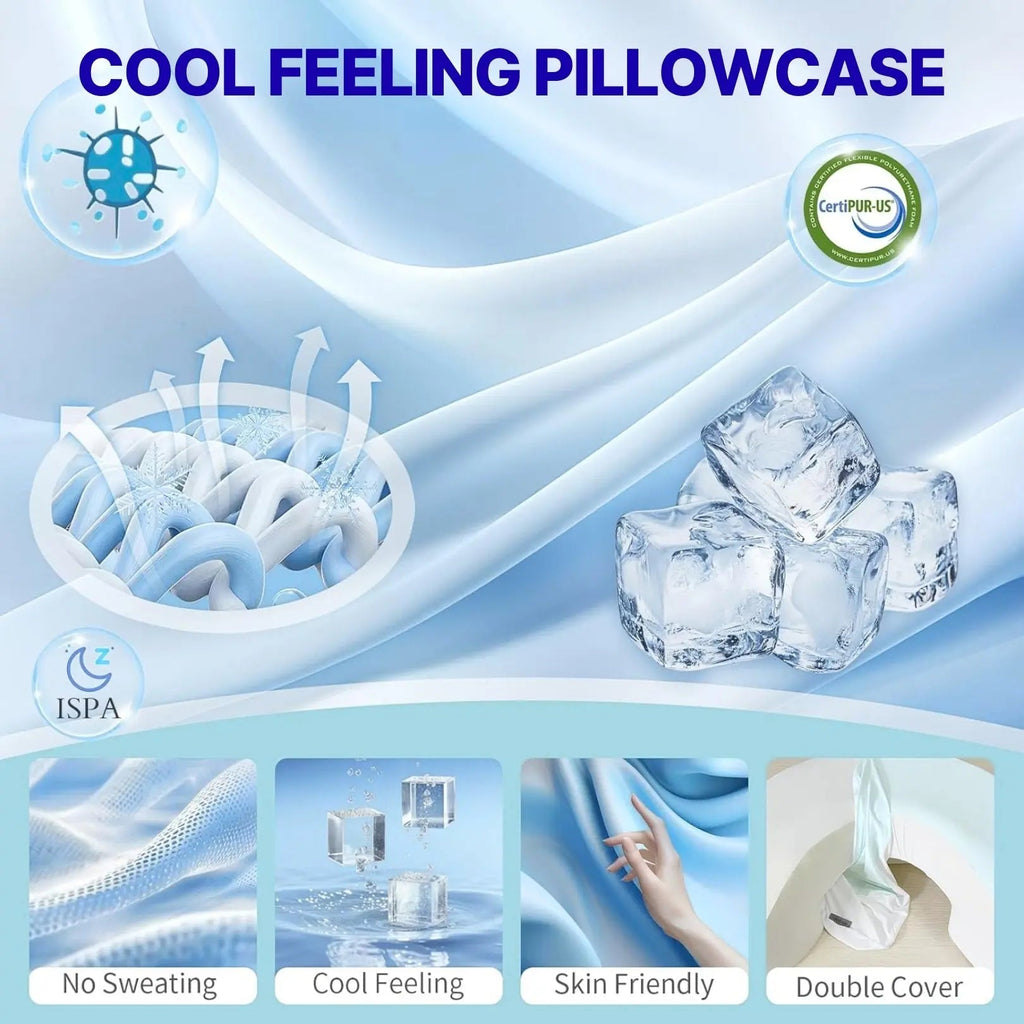 Memory Foam Arm Pillow for Side Sleepers with Arm Channels