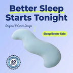 Curved Body Pillow for Side Sleepers, Shredded Memory Foam