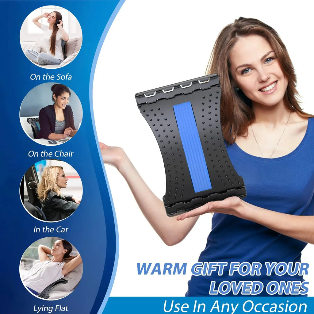 Adjustable 3-Level Back Stretcher with Foam Padding