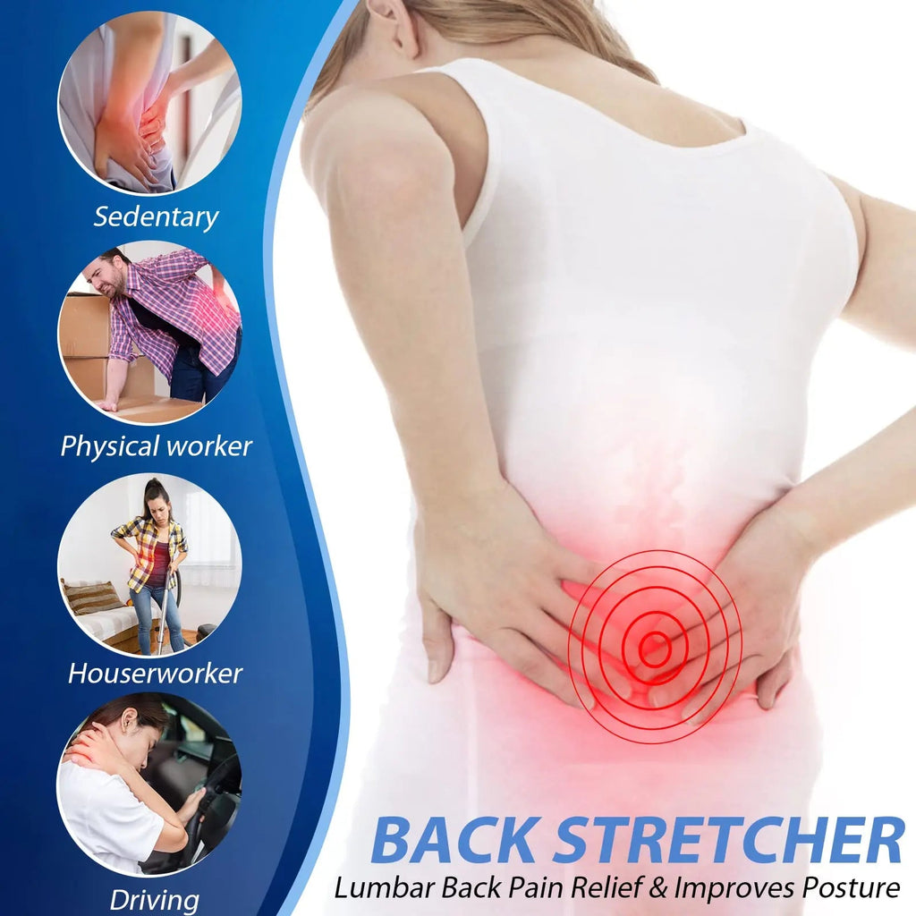 Adjustable 3-Level Back Stretcher with Foam Padding