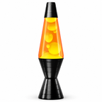 Retro wax motion lava lamp on a white background