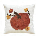Embroidered Pumpkin Halloween Throw Cushion for Sofa