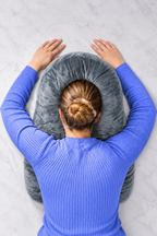 Face-Down Pillow with Shredded Memory Foam and Dual Sides