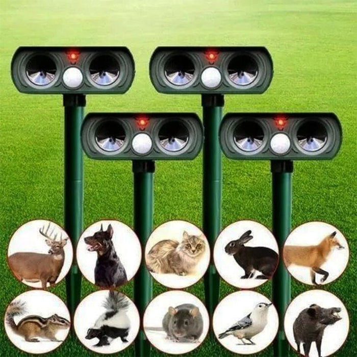 Solar Ultrasonic Deer Repeller with Motion Sensor for Garden