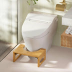 Foldable Bamboo Toilet Foot Stool with Non-Slip Base