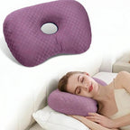 Ear Hole Pillow for Side Sleepers with Adjustable Fill