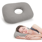 Cotton Ear Hole Pillow for Side Sleepers