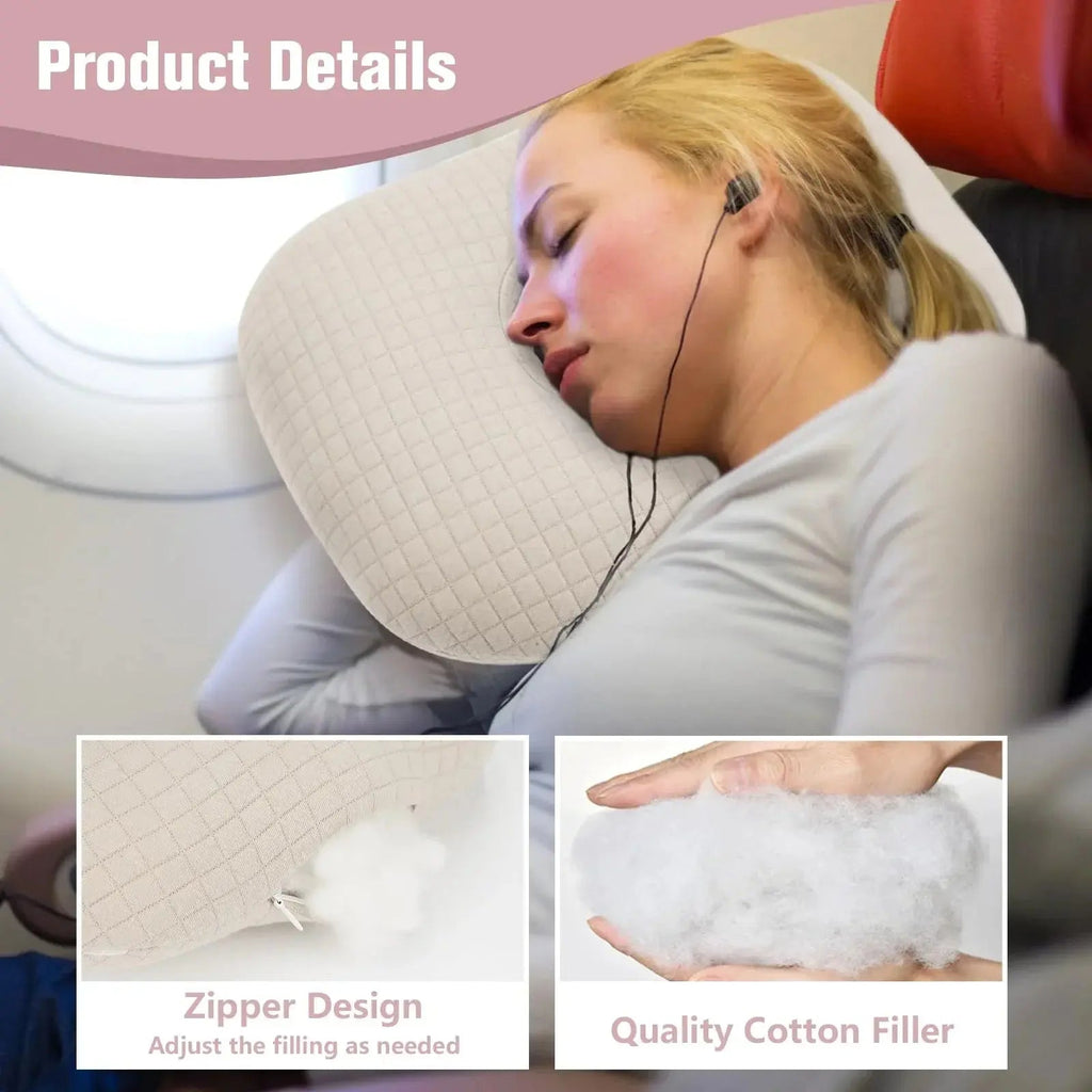 Cotton Ear Hole Pillow for Side Sleepers