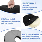 Ring-Shaped Memory Foam Seat Cushion for Office & Car