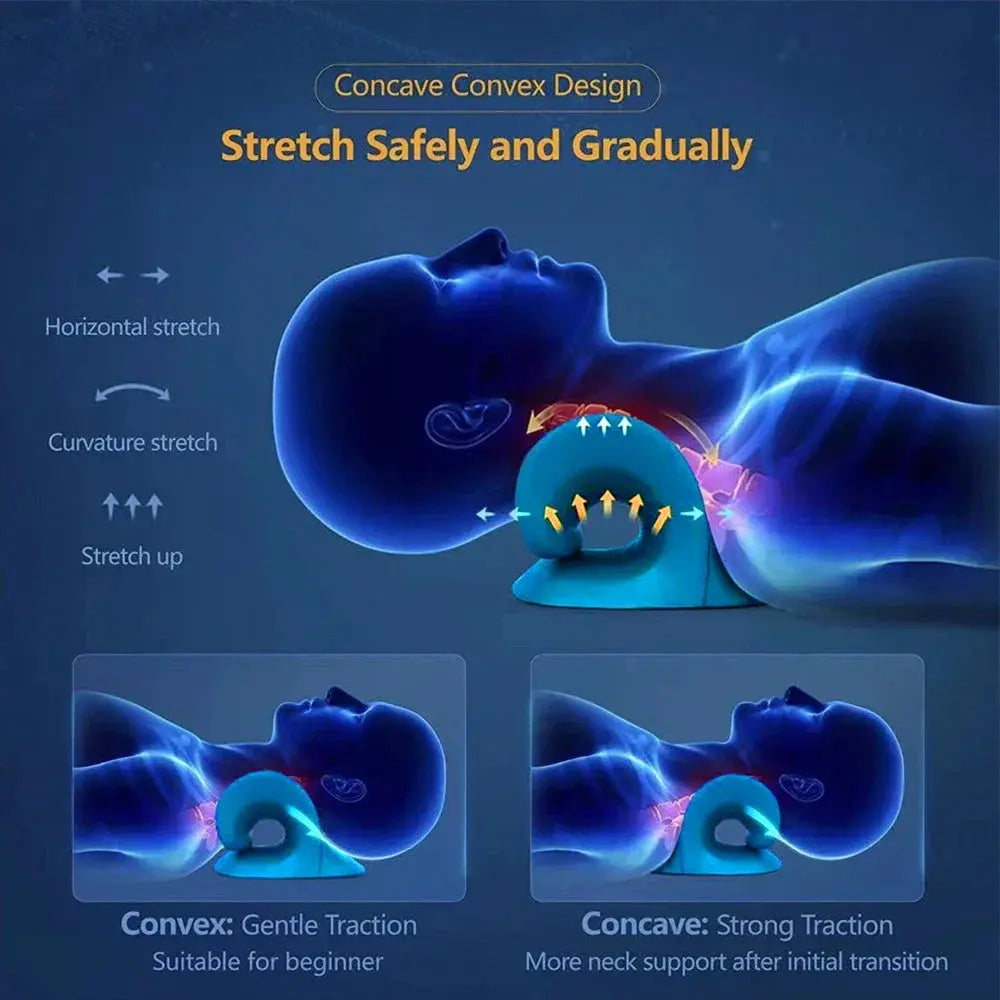 Heated Neck Massage Pillow with Contoured Foam