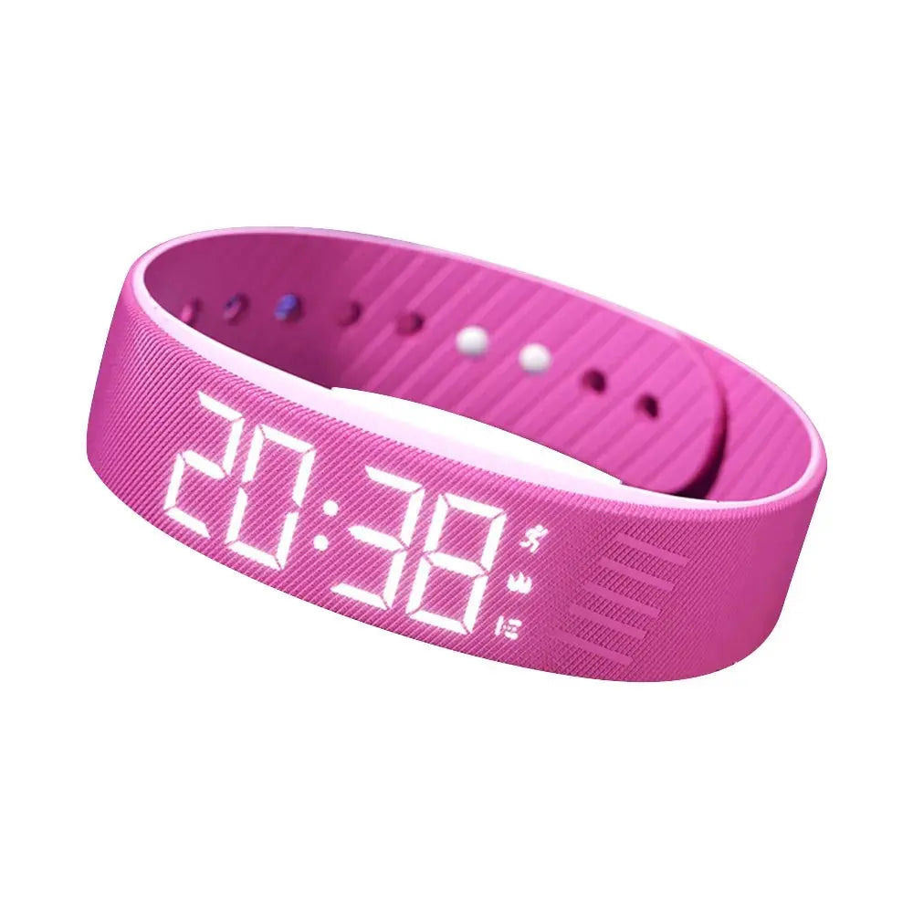 Silent Vibrating Alarm Watch with Pedometer & LED Display