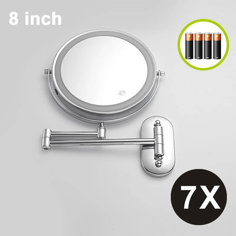 Wall-mounted magnifying vanity mirror option 2