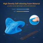 Heated Neck Massage Pillow with Contoured Foam