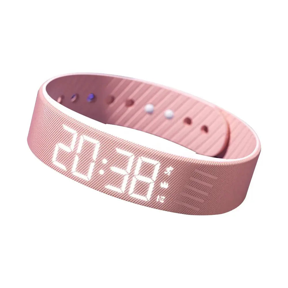 Silent Vibrating Alarm Watch with Pedometer & LED Display