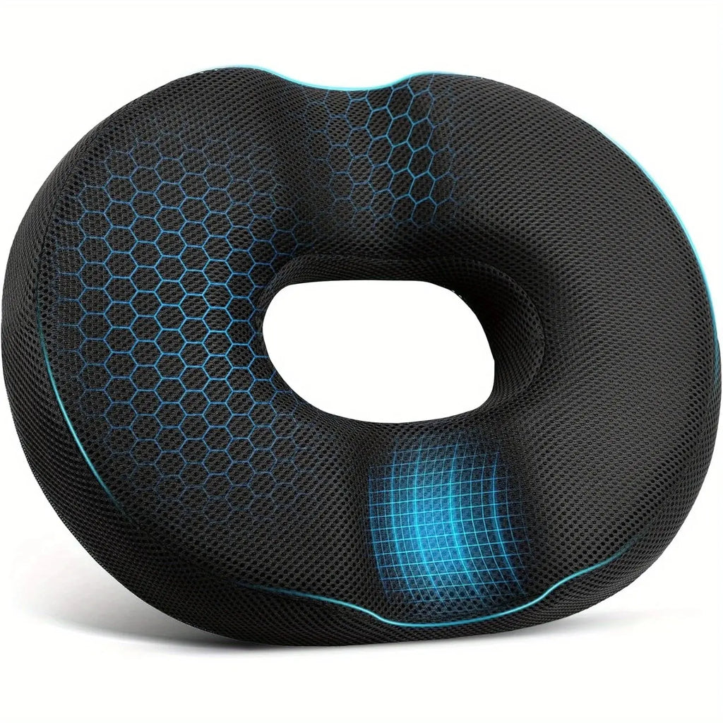 Ring-Shaped Memory Foam Seat Cushion for Office & Car