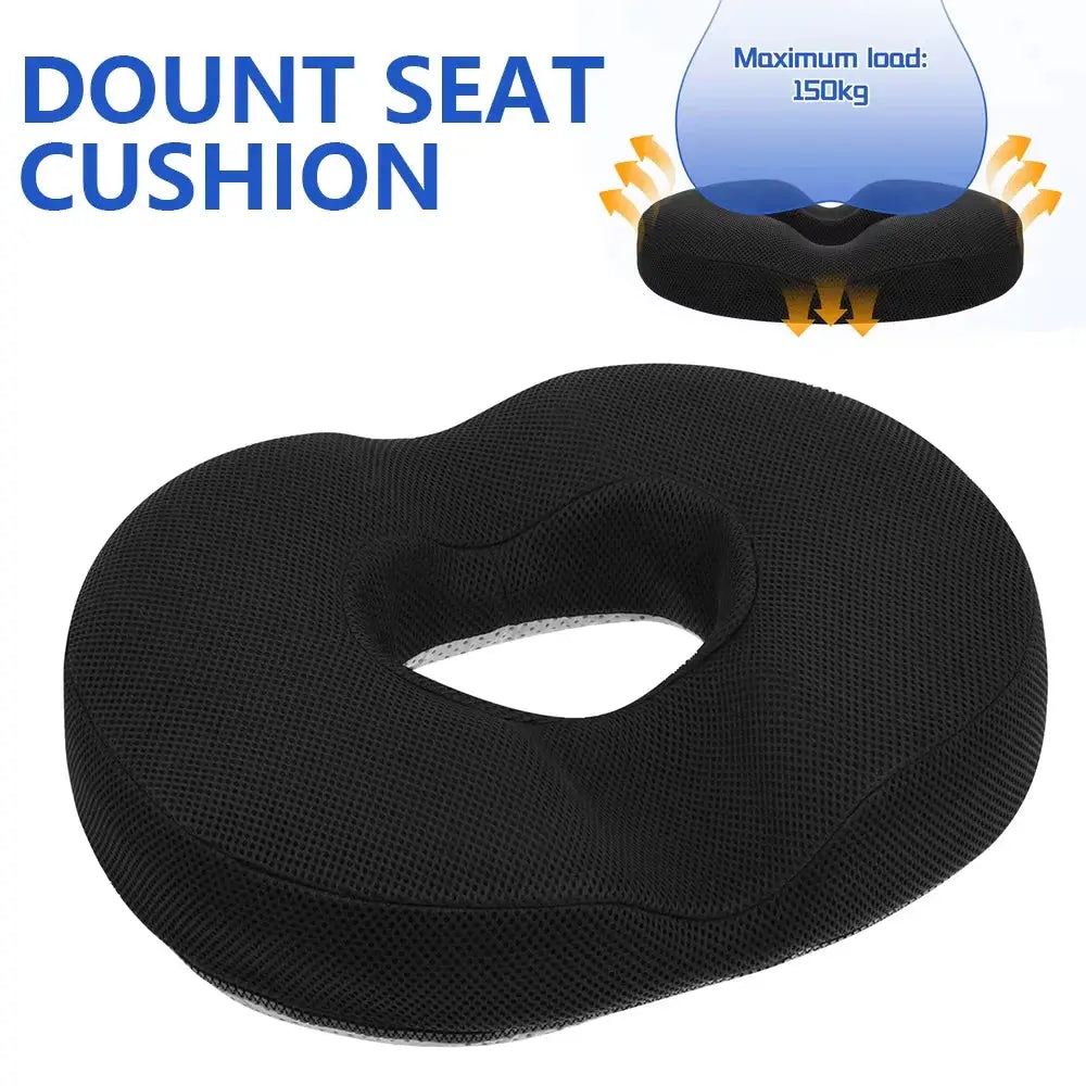 Ring-Shaped Memory Foam Seat Cushion for Office & Car