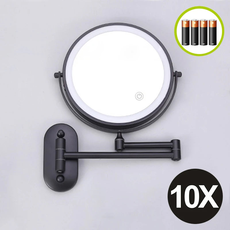 Wall-mounted magnifying vanity mirror option 3