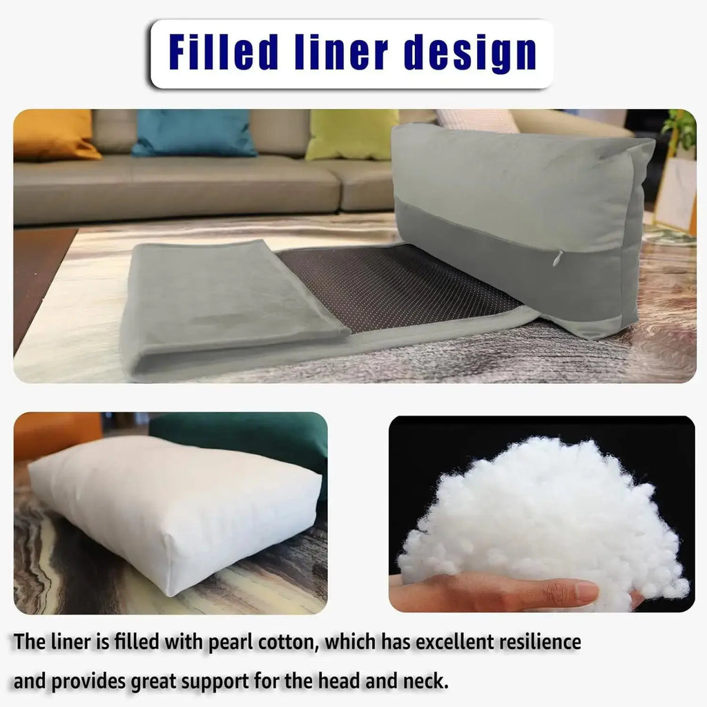 Velvet Non-Slip Headrest Pillow for Recliner & Car