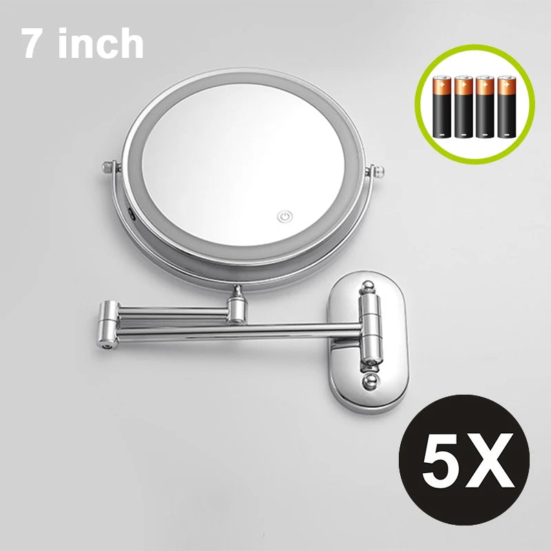 Wall-mounted magnifying vanity mirror option 1