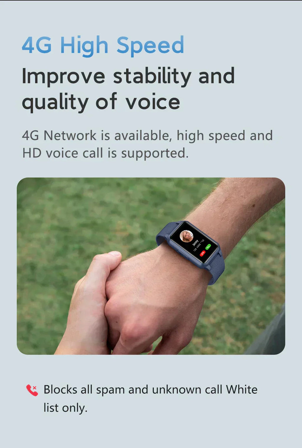 Senior Safety Smartwatch with SOS, Fall Detection & GPS