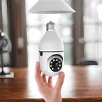 1080p Light Bulb Security Camera with 360° View & Audio