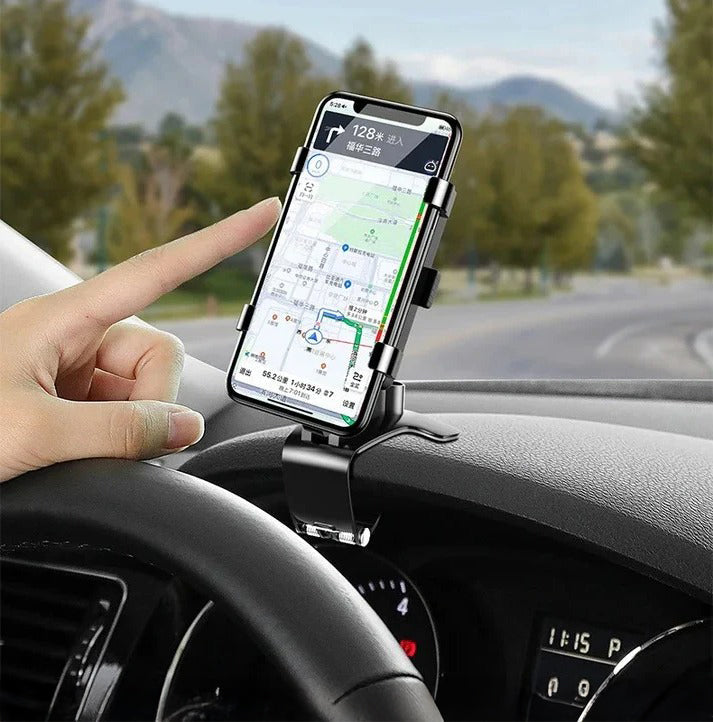 360° Rotating Car Phone Holder for Dashboard Navigation
