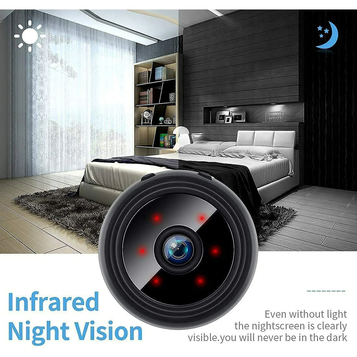 Mini 1080p Wireless Magnetic Camera with 150° View