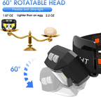 2 Pack Rechargeable LED Headlamps, 1200 Lumens & Sensor