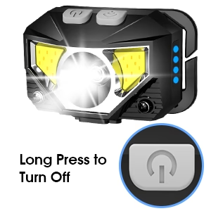 2 Pack Rechargeable LED Headlamps, 1200 Lumens & Sensor