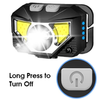 2 Pack Rechargeable LED Headlamps, 1200 Lumens & Sensor