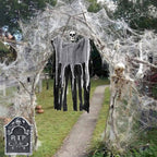 Giant Halloween Spider Web, 200 Sq Ft with 9 Fake Spiders