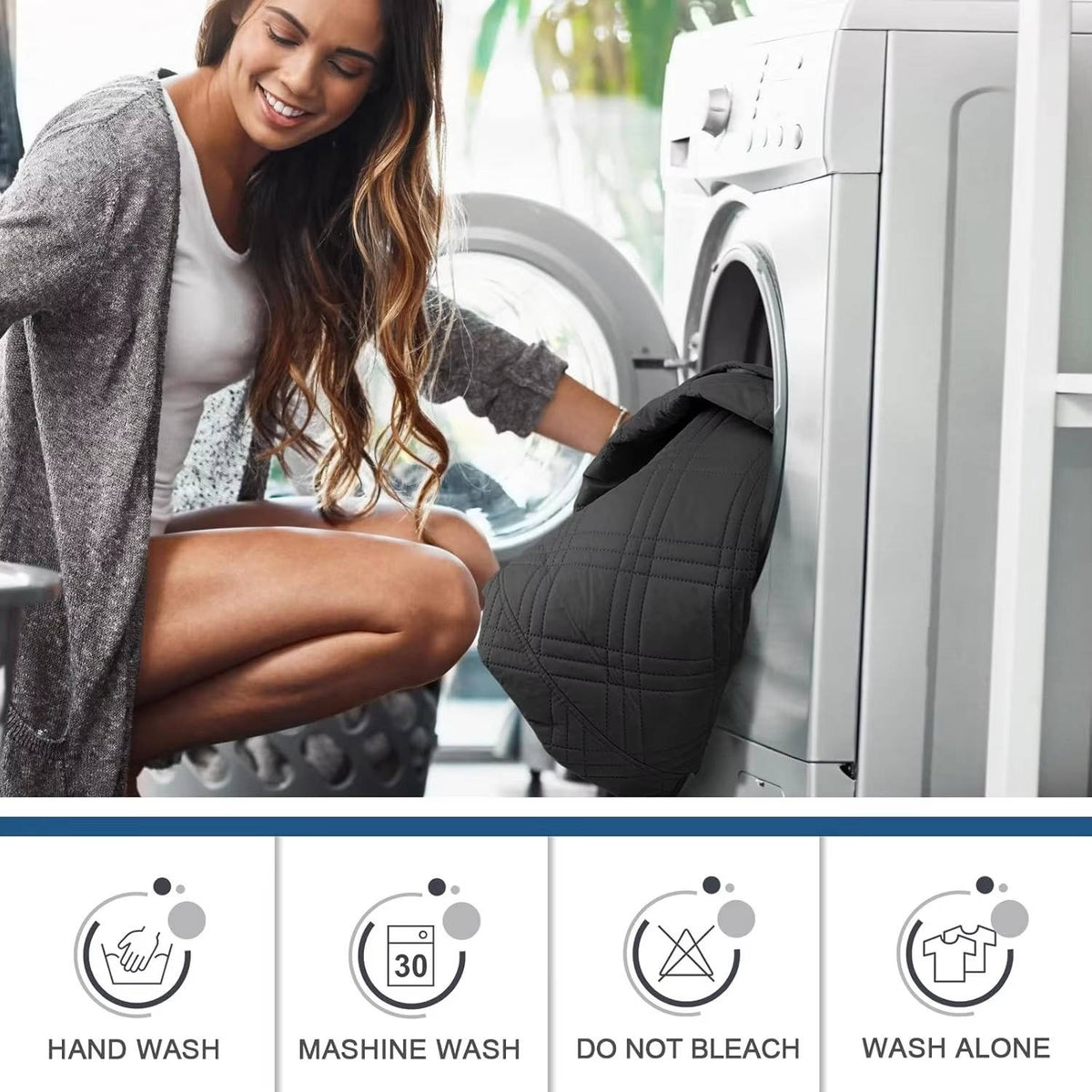 Waterproof Microfiber Recliner Cover with Storage Pockets
