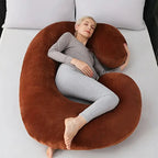 C-Shaped Pregnancy Body Pillow for Side Sleepers