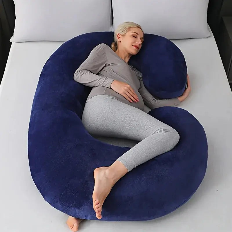 C-Shaped Pregnancy Body Pillow for Side Sleepers