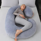 C-Shaped Pregnancy Body Pillow for Side Sleepers