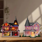Halloween Building Block Set 1349 Piece, Block Building Set with LED Lights, Light Up Building Block Toy for Display