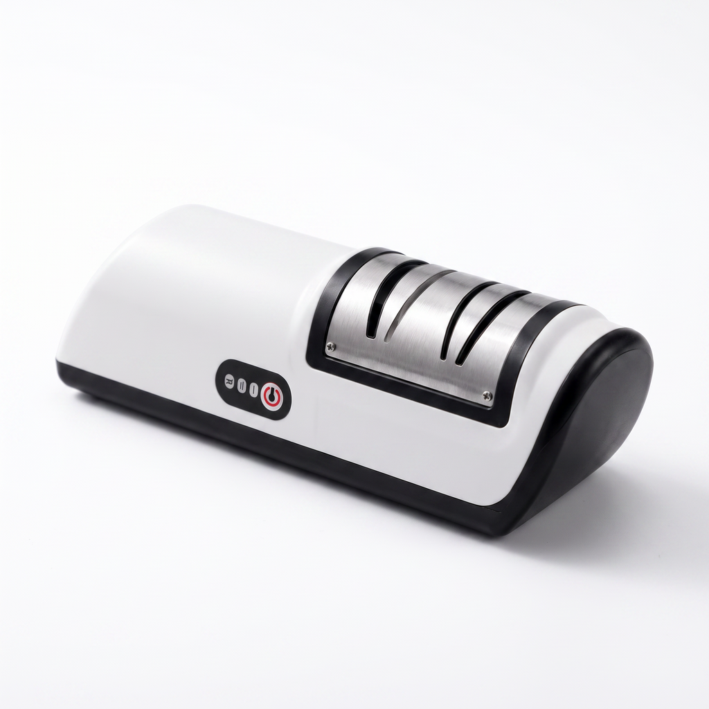Electric Kitchen Knife Sharpener product shot on white background