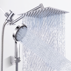 Glossy Adjustable Matte Handheld Shower Head Combo product shot on white background