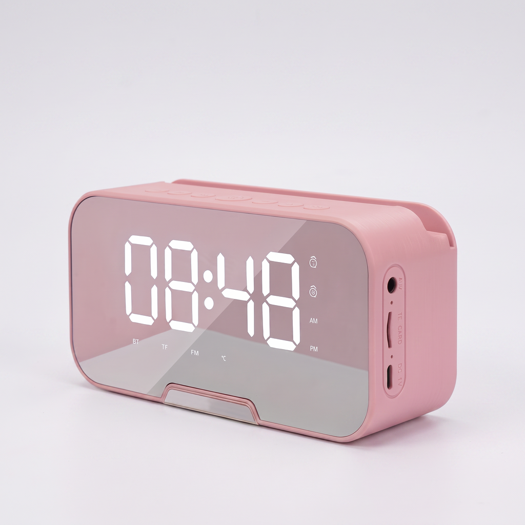 Portable FM Radio Speaker with Wireless Microphone - white background product image